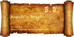 Bognár Uriel névjegykártya